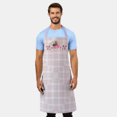 Mismatch roze Paarse snoepsnoepsnoepsnoepjes Schort (Gedragen)