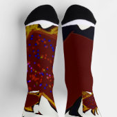 Mismatched Hearts Aflame Crew Socks Sokken (Top)