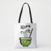 Miso Cute Vegan Humor Draagtas (Voorkant)