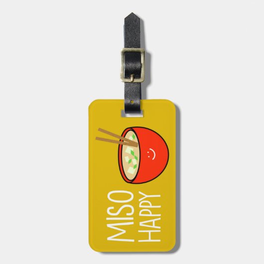 Miso Happy Bagagelabel (Voorkant verticaal)
