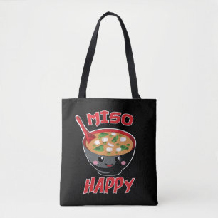 Miso Happy Funny Food Kawaii Draagtas
