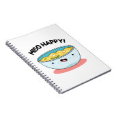 Miso Happy Funny Soup Pun Notitieboek (Rechterzijde)