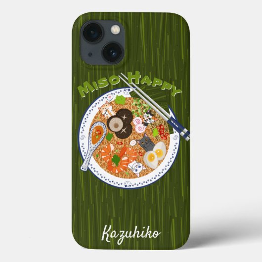 Miso Happy - Kawaii Ramen Cats Case-Mate iPhone Case (Achterkant)