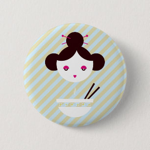 Miso meisje ronde button 5,7 cm
