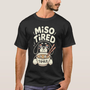 Miso Moe T-Shirt, Grappige Honden Ramen T-shirt
