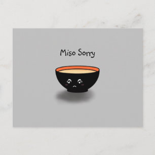 "Miso Sorry" Apologiekaart Briefkaart