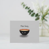 "Miso Sorry" Kaart verontschuldiging (Staand voorkant)