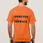 Mispaste Communautaire Blow-back T-shirt (Achterkant)