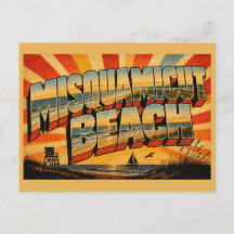 Misquamicut Beach RI Atlantische Oceaan Kustlijn K