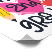 Miss 2e graad Hallo Tweede graad Poster (Hoek)