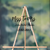 Miss à Mme douche nuptiale style simple ajouter no (Neutre)