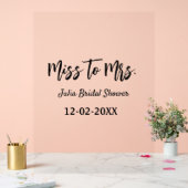 Miss à Mme douche nuptiale style simple ajouter no (Mariage)