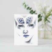 Miss Alien Universe Lady Carte postale originale (Debout devant)