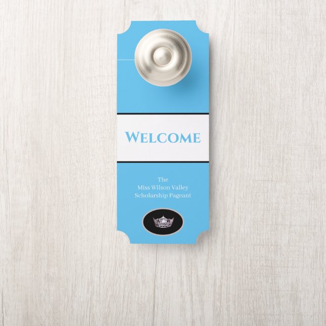 Miss America Affichette de porte de la Couronne Bi (Sur le bouton)
