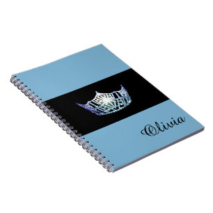 Miss America Baby Blue Crown-laptop - Aangepaste n Notitieboek