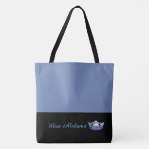 Miss America Blauwe Kroon Tote Tas-Medium Blauw Bag