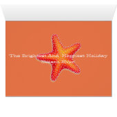 Miss America Christmas Kaart-Starfish Custom Name