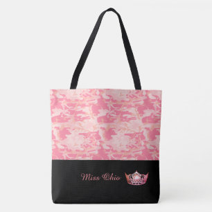 Miss America Coral Kroon Tote Tas LRGE Roze Camo