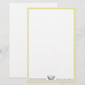 Miss America Crown & Custom Name Stationery Sheets Briefpapier (Voorkant / Achterkant)
