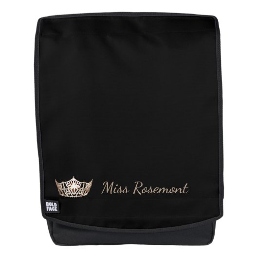 Miss America Crown Personnalisé Bold Face Sac à do (Devant)