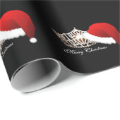 Miss America Crown & Santa Hat Kerstmiscadeautje Cadeaupapier (Rol Hoek)