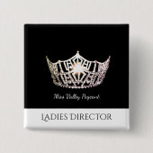Miss America Dames Director Custom Button Pin (Voorkant)