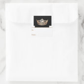 Miss America Gold Crown Peel & Stick Gift Labels (Tas)