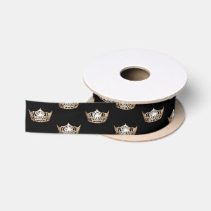 Miss America Gold Crown Satijn lint