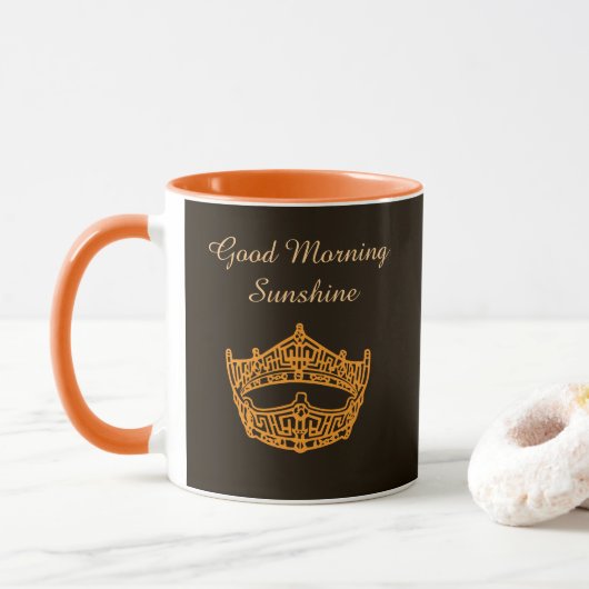 Miss America Good Morning Sunshine Crown Mug (Avec donut)