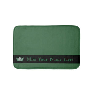 Miss America Green Crown Badmat