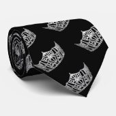 Miss America Grey Crown Mannen Stropdas (Opgerold)