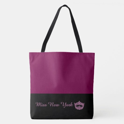 Miss America Like Crown Large Wine Tote Bag (Devant)