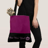 Miss America Like Crown Large Wine Tote Bag (De près)