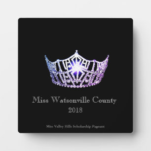Miss America Lilac Crown Titulaire Plaque