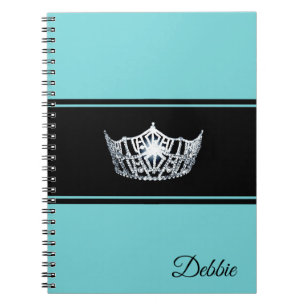 Miss America Notebook Pageant Silver Crown Notitieboek