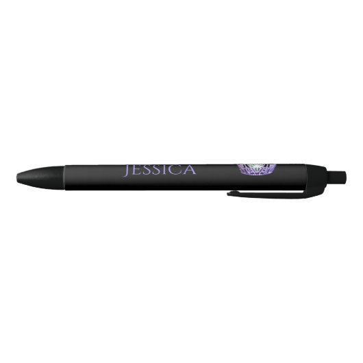 Miss America Paarse Crown Custom Ink Pen (Bodem)