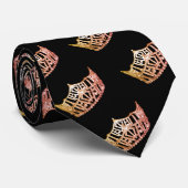 Miss America Peach-Yellow Crown Cravate (Roulé)