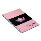 Miss America Pink Crown-laptop - Aangepaste naam Notitieboek (Rechterzijde)