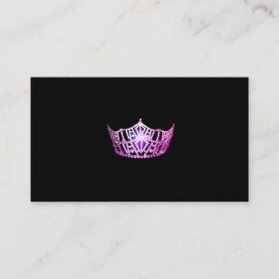Miss America Pink Crown Visitekaartjes