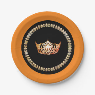 Miss America Red 7" Papieren Borden Bordje
