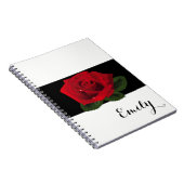 Miss America Red Rose Carnet - Nom personnalisé (Côté Droit)