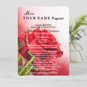 Miss America Red Rose Pageant programme de bal (Debout devant)