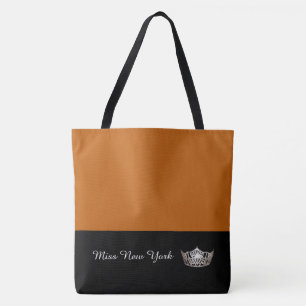 Miss America Sac fourre-tout Argent Couronne grand