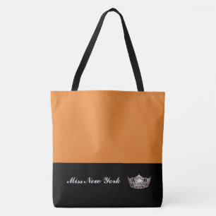 Miss America Sac fourre-tout Argent Couronne Orang