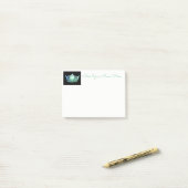 Miss America Sea Green Crown Post-it Notes (Sur un bureau)