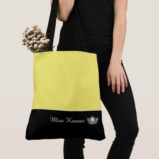 Miss America Silver Crown Canvas tas-Large Draagtas (Dichtbij)