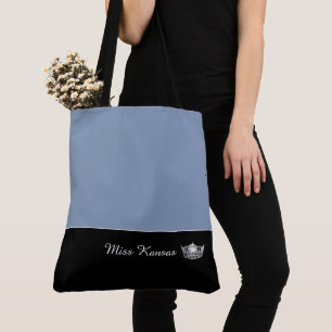 Miss America Silver Crown Canvas tas-Large Draagtas