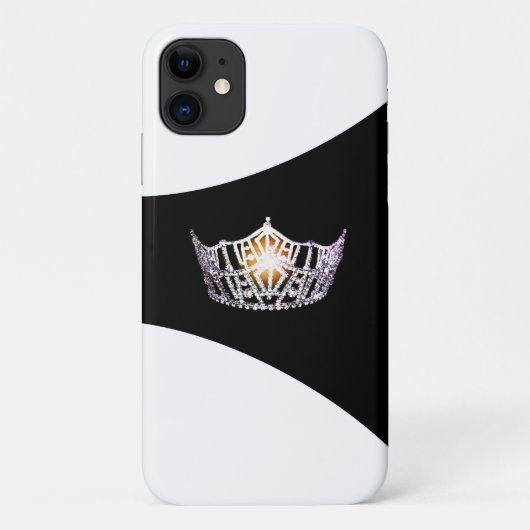 Miss America Silver Crown iPhone 11 Coque (Dos)