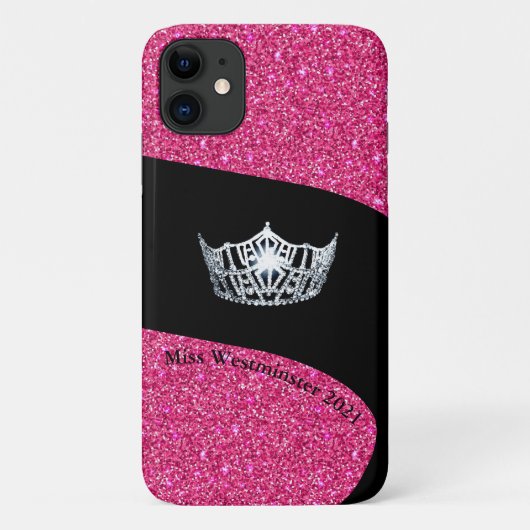 Miss America Silver Crown iPhone 11 Coque (Dos)