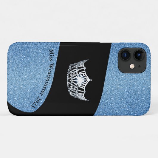 Miss America Silver Crown iPhone 11 Hoesje (Achterkant (horizontaal))